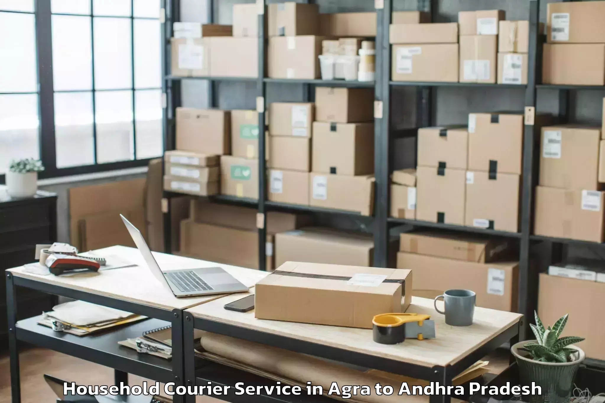 Trusted Agra to Nandigama Household Courier